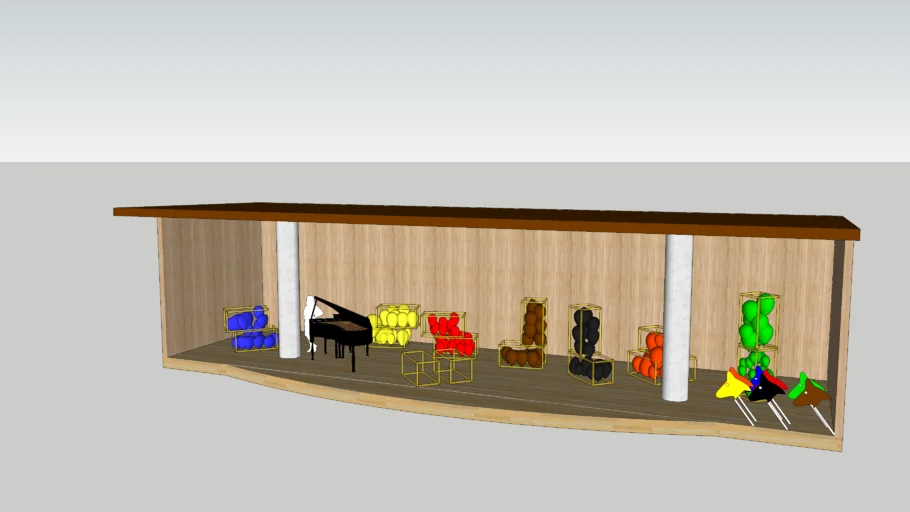 Escenario para obras de teatro