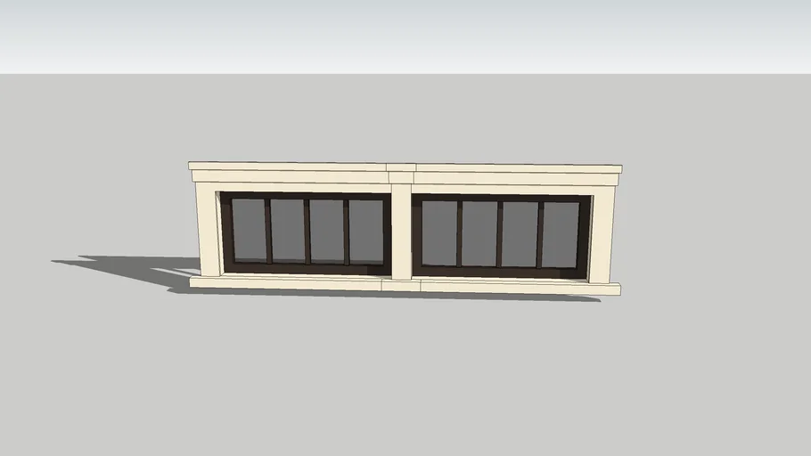 Small Craftsman Double Window | 3D Warehouse