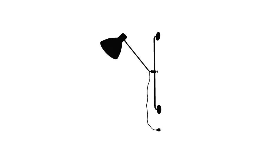 ARANDELA DE COLUNA ARTICULADO C/ PLUG EXTERNO 95X40CM ALUMÍNIO PRETO - PORTOFINO 2025