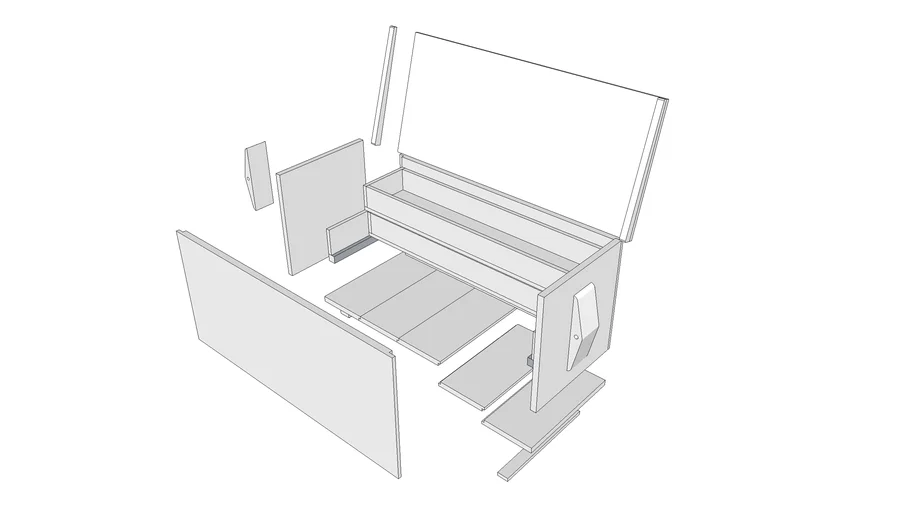 exploded tool chest view | 3D Warehouse