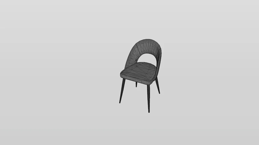 Chaise Mael gris clair et pieds en acier noir - Kave Home