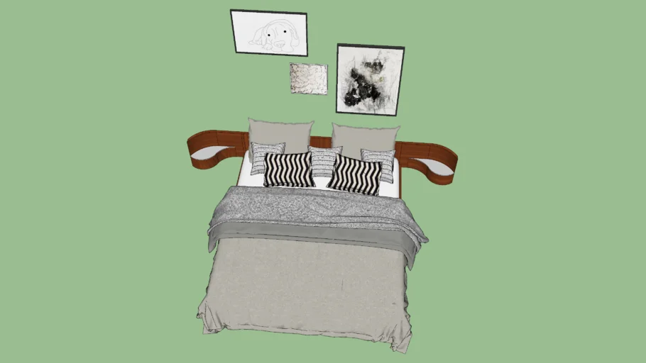 Auping Next bed kersen
