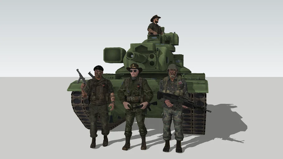 US Army M60A2 Starship Main Battle Tank Set 01