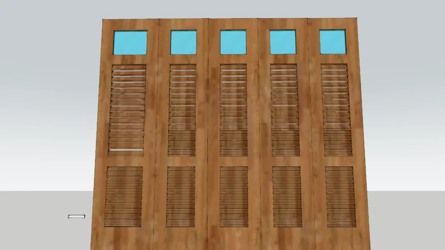 pintu garasi kayu