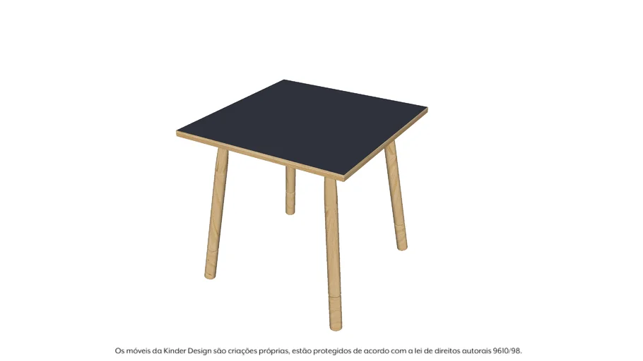Mesa Kinder Quadrada Infantil - Kinder Design