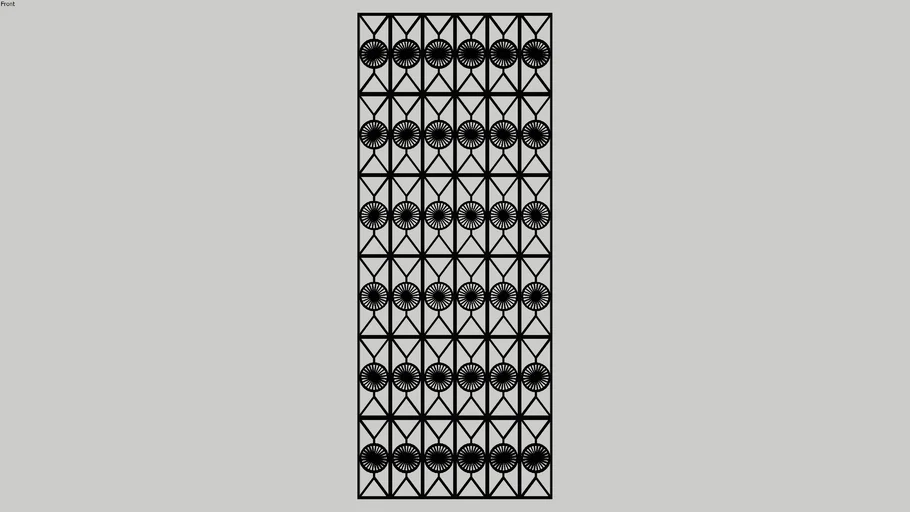 Metal decorative panel