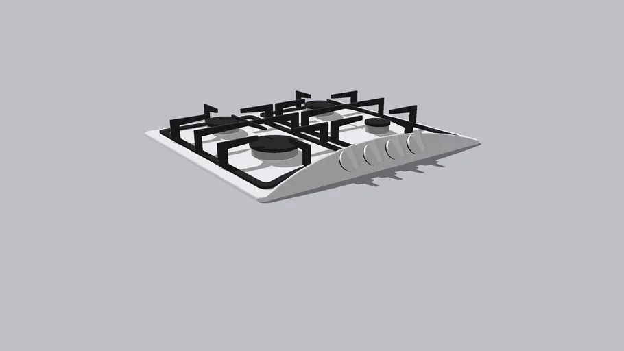 Estufa_Sobreponer_60cm // Gas stove 4 burners SUPRA 4Q-EA-T