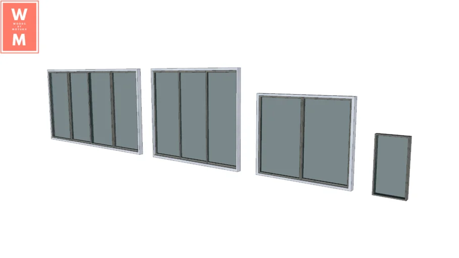 Aluminium Channel Glass Window
