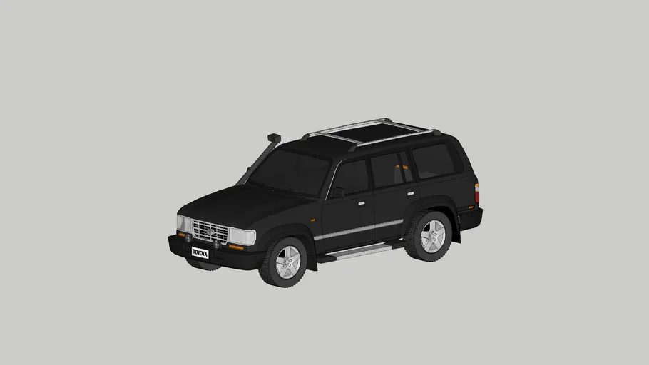 Toyota Land Cruiser J80, 1990 (lowpoly)