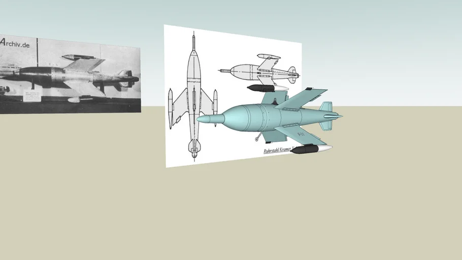 Ruhrstal X 4 air to air missile | 3D Warehouse