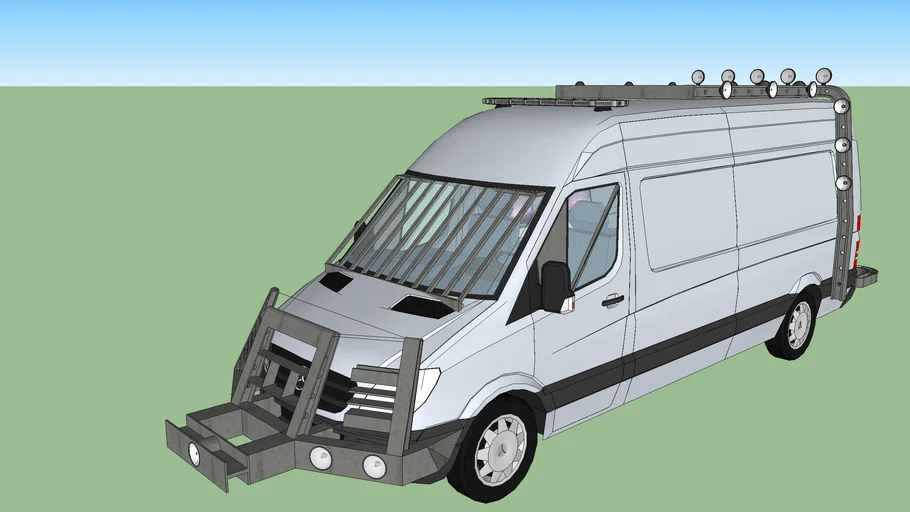 Mercedes Sprinter van-Zombie Apocalypse Response Transport Unit Version