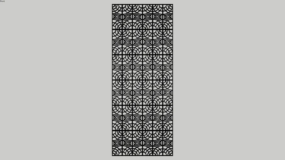 Metal decorative panel