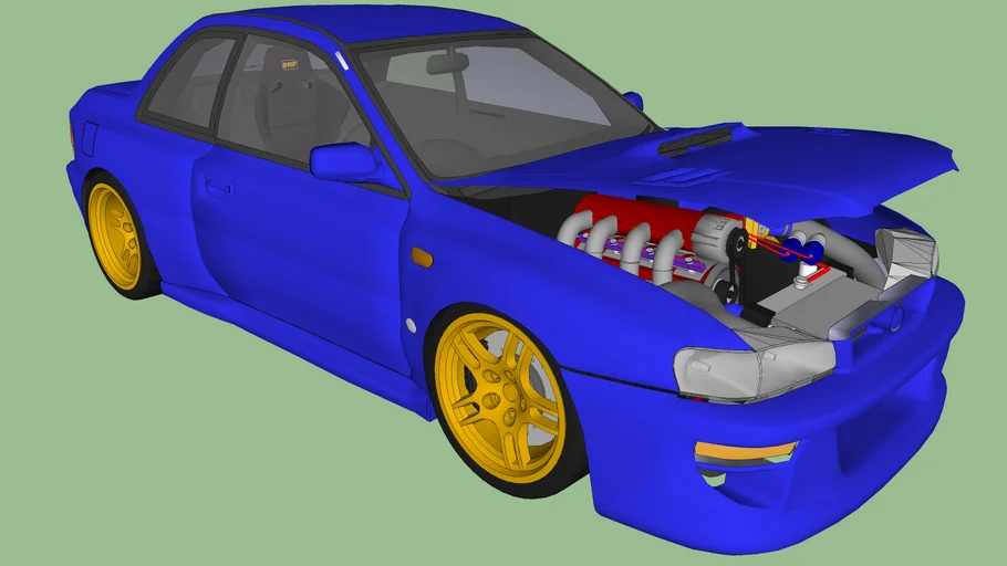 Subaru 22B STi powered by rotary 22B