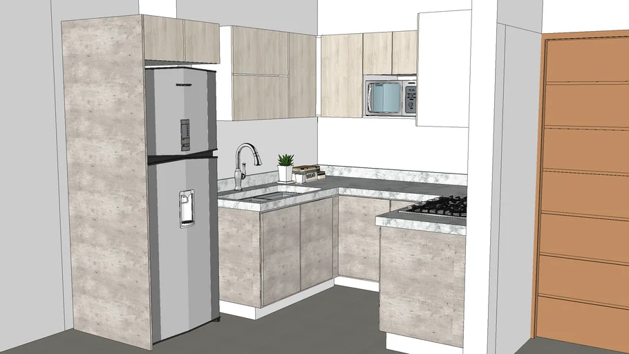 COCINA INTEGRAL EN C