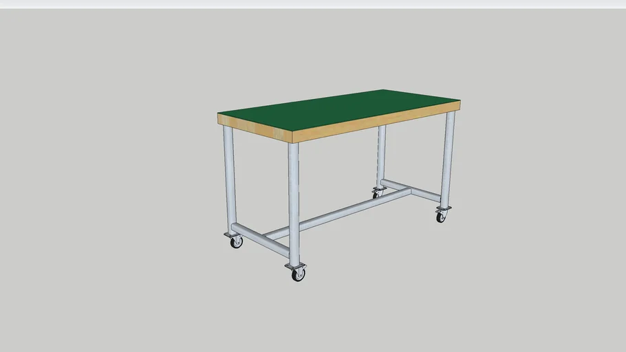 Meja Produksi Beroda