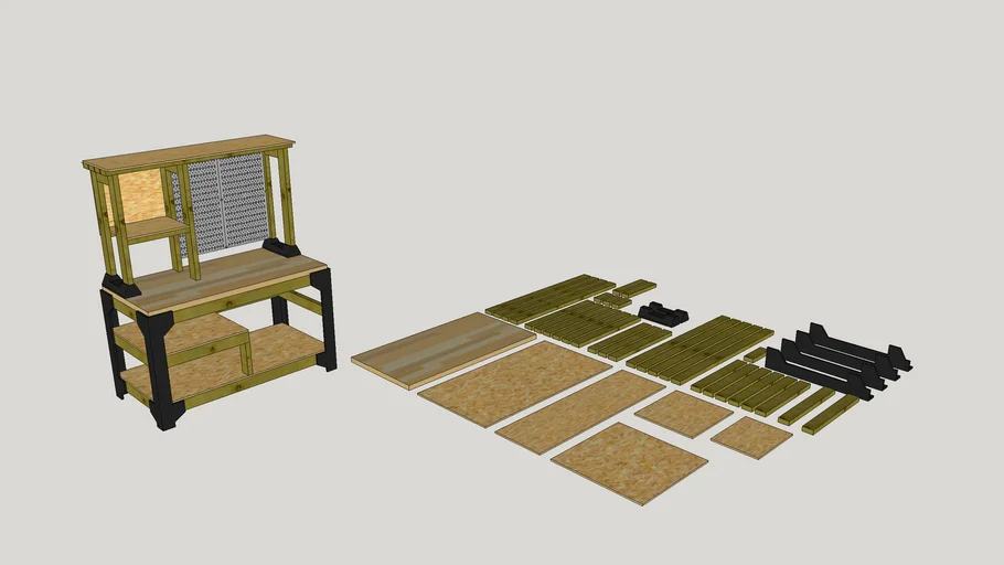 2x4 Basics Small Work Bench