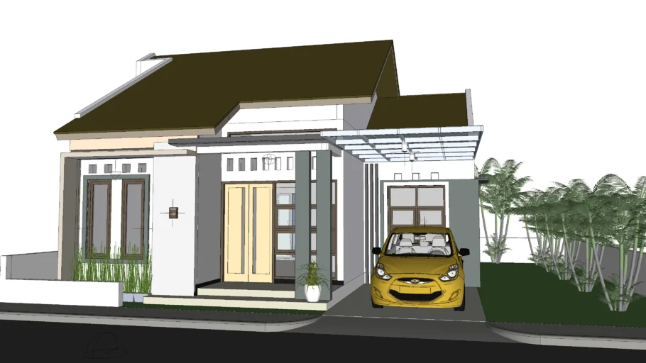 Rumah 1 lantai 3 kamar