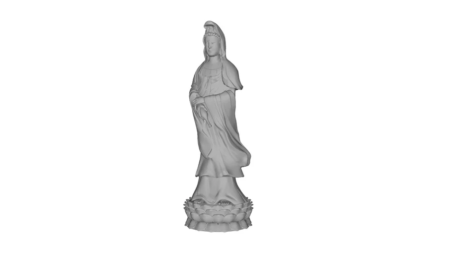 Tượng Quan Thế Âm Bồ Tát Đứng 3D - Đồ Thờ Lộc Phát