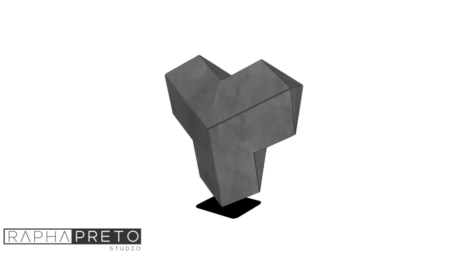 Escultura de Chão - Padrone - Rapha Preto Studio