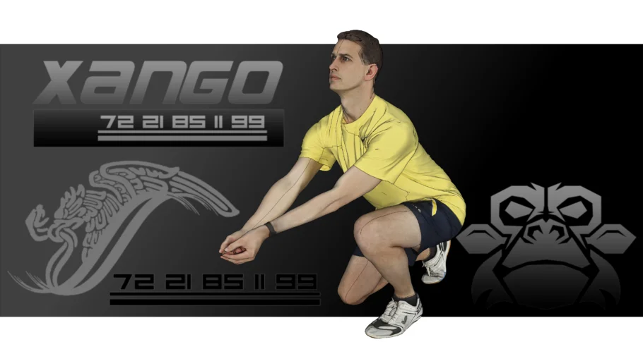 Hombre jugando voleibol, Man playing volleyball, Homem jogando vôlei - xango3d