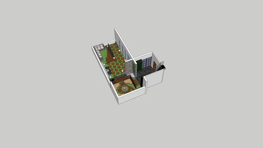 creative modern terrace garden