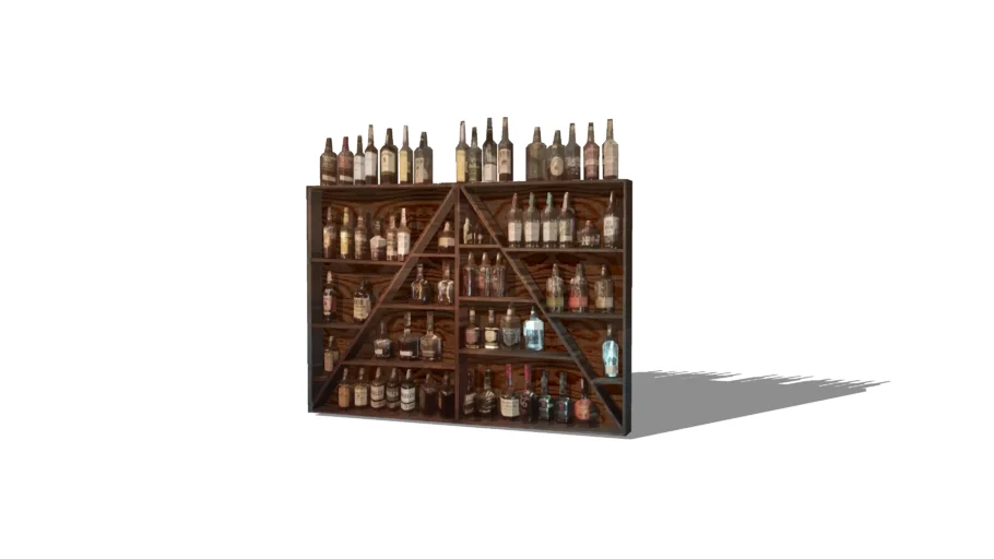Bar Liquor Shelf