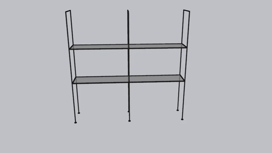 Iron Abode Shelving 48"L x 46.5"H x 8"D