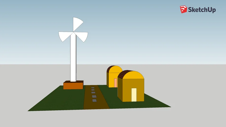 maqueta energía eólica