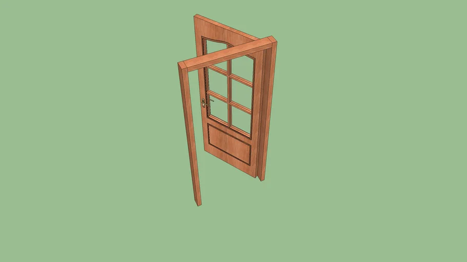 0.82m Door with glass/Puerta cristalera
