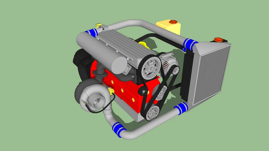Volkswagen AP 1.8 Turbo Intercooler Car engine