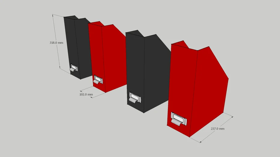 Habitat : Magazine A4 box files