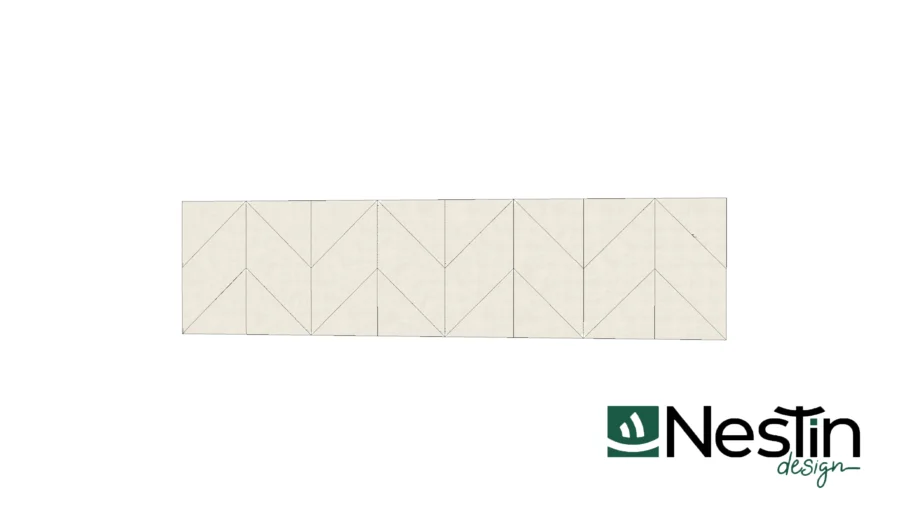 Cabeceira Modulada Estofada Chevron
