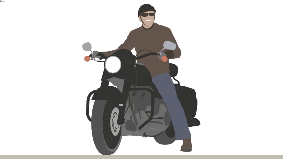 man on motorcycle