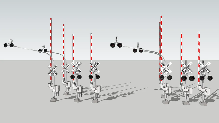 Mexico City Grade Crossing signal set