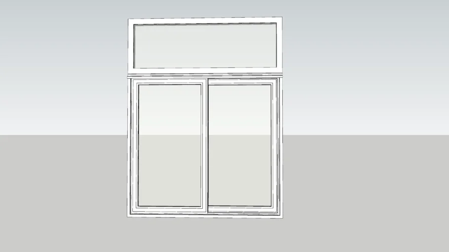 cửa sổ lùa 2 cánh ô fix