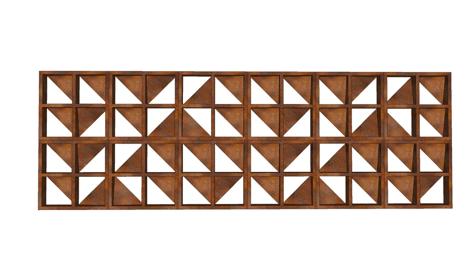 ELEMENTO VAZADO EM AÇO CORTEN (COBOGÓ)