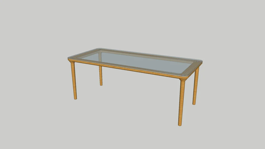 Myell - Table - Verre et Chêne - Design by Habitat Design Studio - Habitat