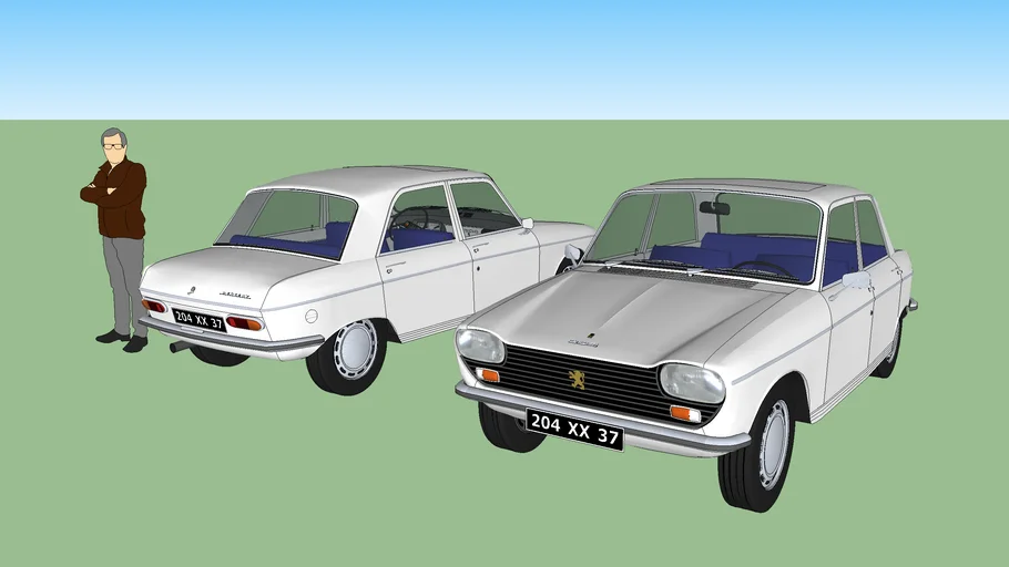 Peugeot 204 Blanche