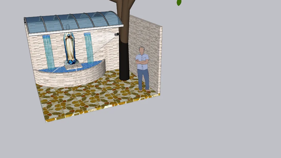 DISEÑO 3D GRUTA VIRGEN CHE 2023