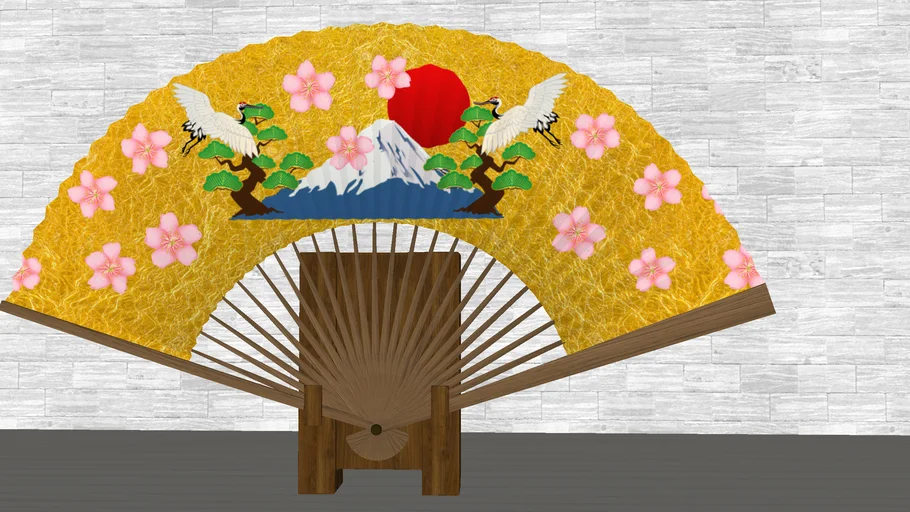 紙扇 paper fan  和風紙扇 Japanese style paper fan  わふう せんす
