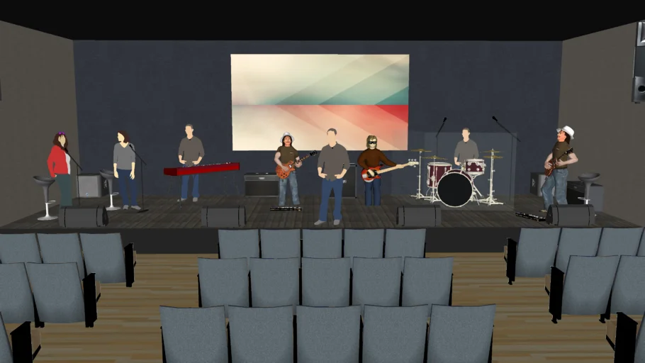 Worship Band in Bethel Modern Church Stage Hong Kong CSRC