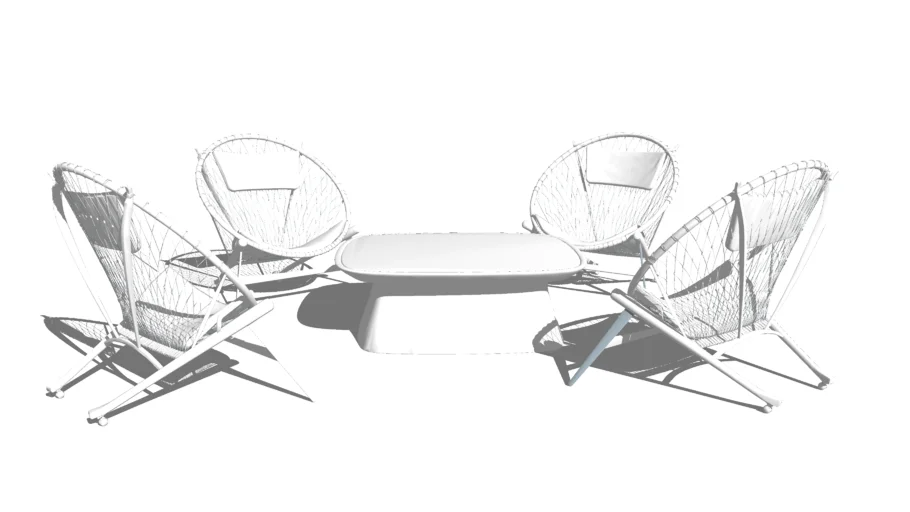 Garden table with chair