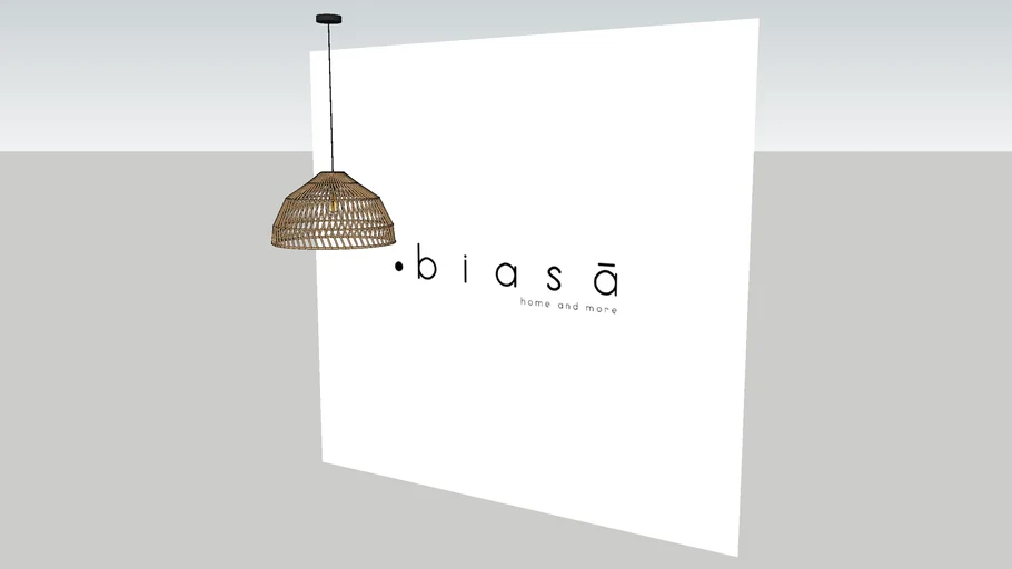 rattan pendant