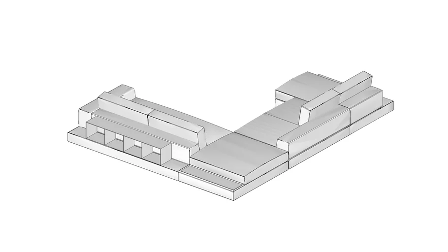 ARKETIPO - PLAT sofa composition P