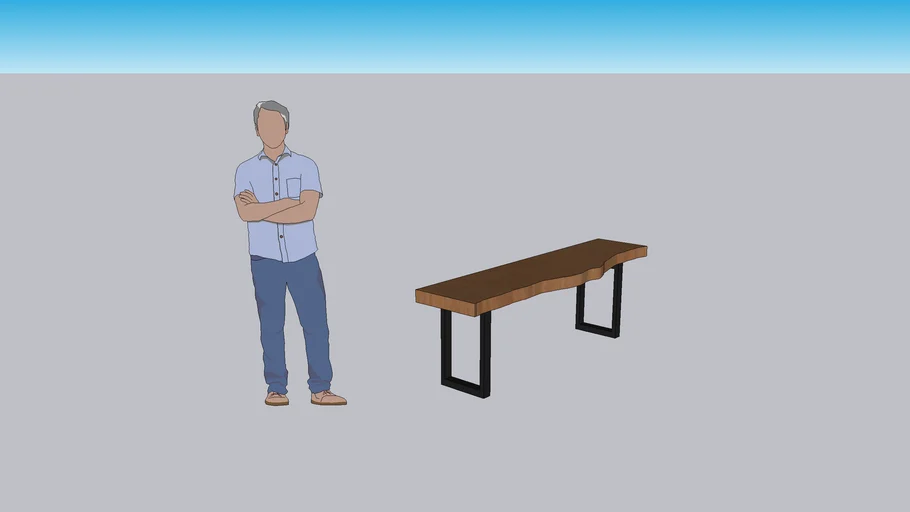 rustic table | 3D Warehouse