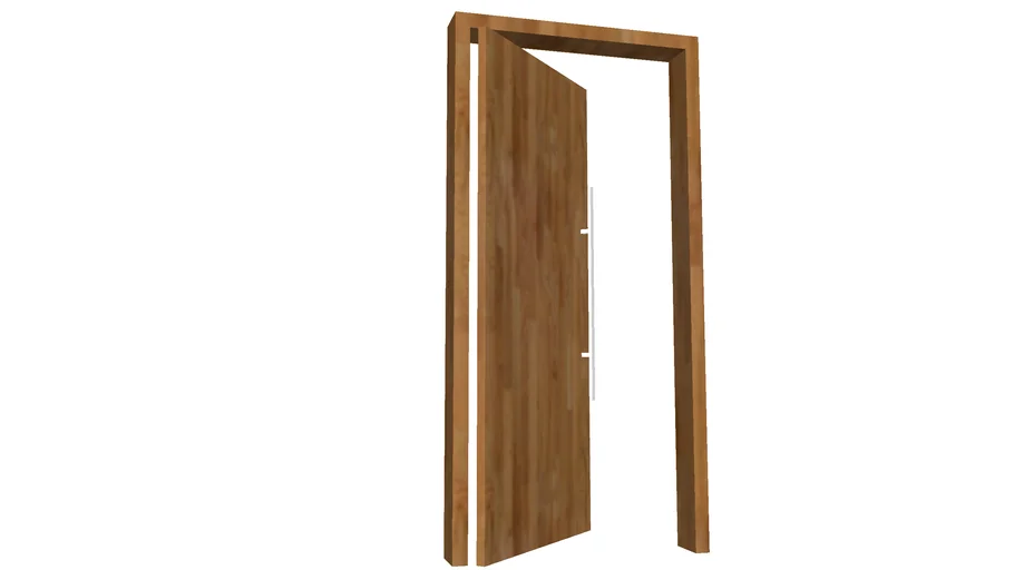 Porta madeira pivotante