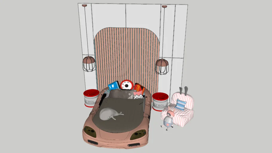 Children's car bed www.1skp.com