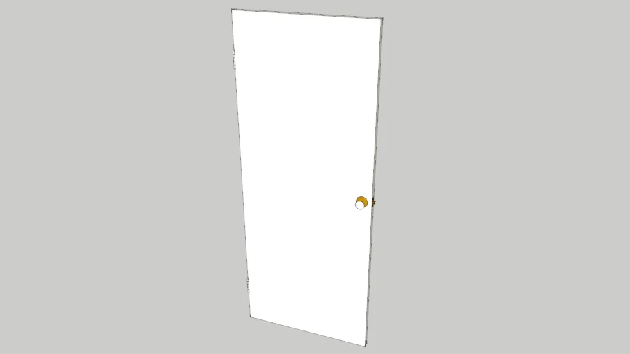 Plain Door - Left Frameless