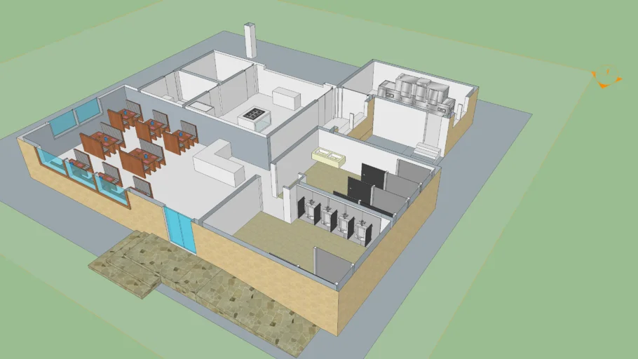 Restaurant with Kitchen