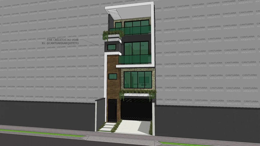 QUADRIPLEX RESIDENCIAL B.M. by @CantuariaArquiteto | Casa Quatro Andres